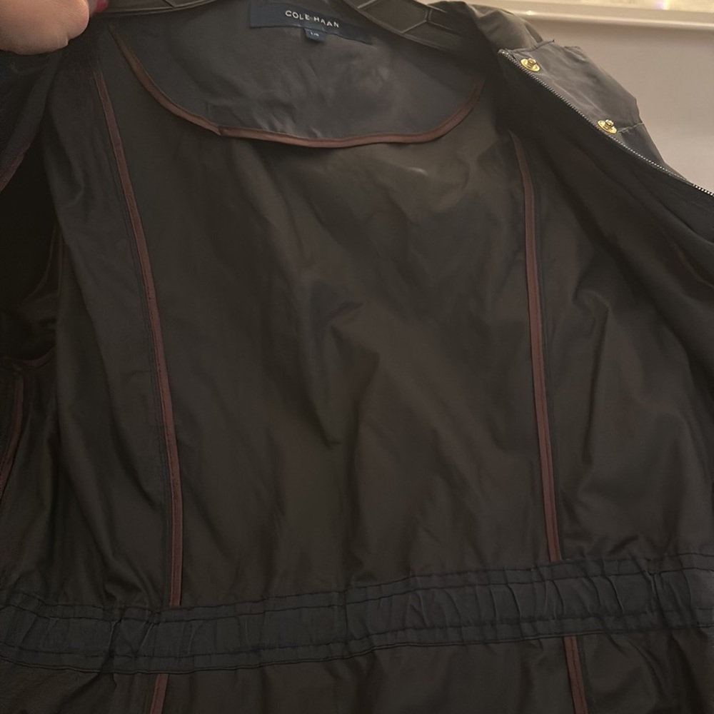 Cole Haan Navy Blue Raincoat - Picture 5 of 6